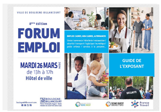 Affiche du Forum Emploi de Boulogne-Billancourt 2024